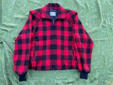 Vintage Pendleton Plaid Flannel Virgin Wool Womens Thinsulate Coat Jacket Size M