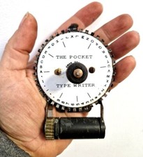 Antique 1890 POCKET antique and rare index Typewriter typewriter thumbnail