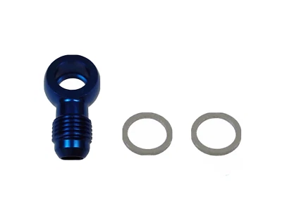 Sytec BFU019 Carburant Alliage Banjo Union 12MM 6JIC Bleu Injection Carburateur - Photo 1/3