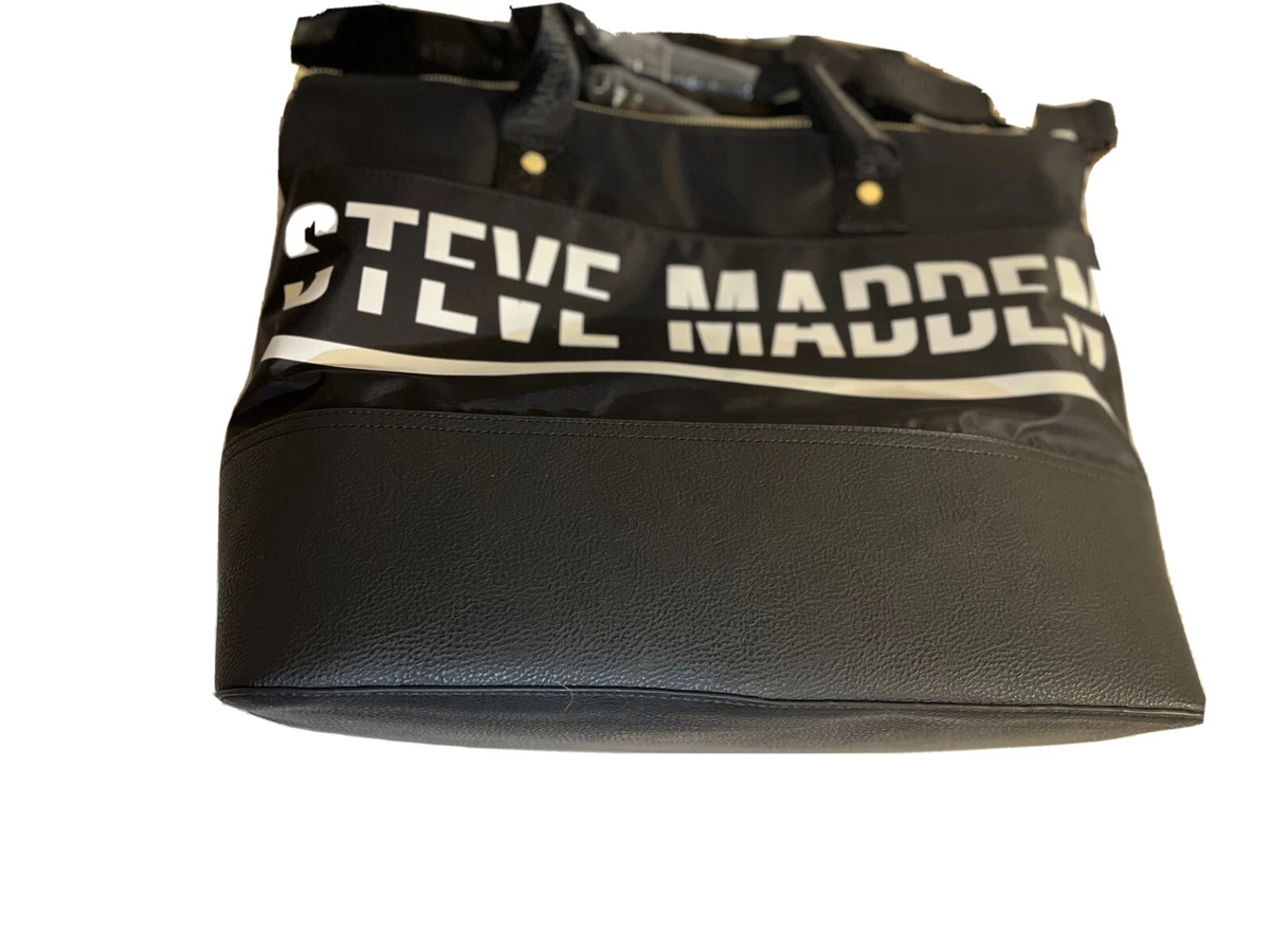 Steve Madden Black Gym Duffle Bag eBay