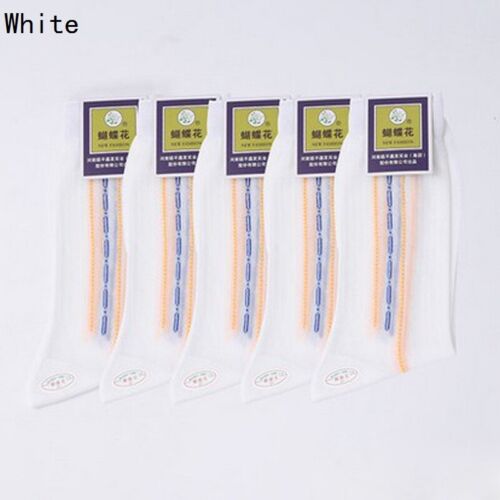 5 Pairs Men Striped Dress Socks Sheer Soft Silky Breathable Business Summer Thin - Foto 14 di 19