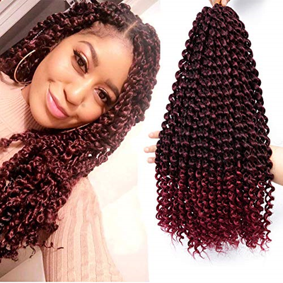 Dansama 7 Packs Passion Twist Hair Water Wave Braiding ...
