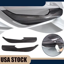 ABS Carbon fiber Inner Door Anti-Kick Panel Cover Trim For Corvette C8 2020-24