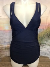 NWT Cupshe Women's One Piece Bathing Suit Size Large Blue Color.
