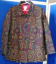EUC Gorgeous CHICO'S FITTED Blazer JACKET Sz 0 Lined GREAT COLORS