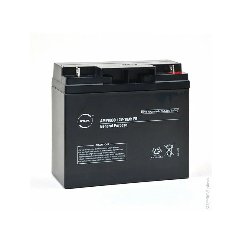 Batterie plomb AGM NX 12V 18Ah pour sécuriser l'alarme de la maison individuelle