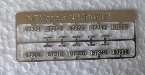 NRmodels 1:160 license plate 67000