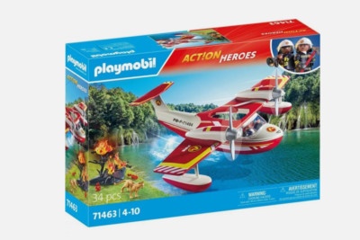 Playmobil 71463 Firefighting plane with extinguishing functio NEW