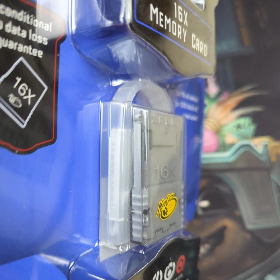 Mad Catz 任天堂 Gamecube 16x 存储卡 全新 Blister NOS 2004 — 第 3/4 张图片