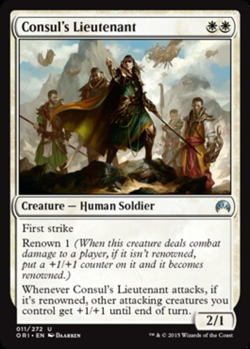 mtg cards with lieutenant MTG-4x-Near Mint, English-Consul's Lieutenant-Magic Origins