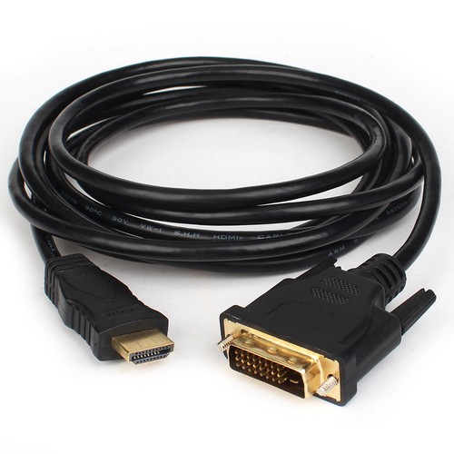 HDMI TO DVI CABLE 10ft Long For TV LCD DVD LED 3D HDTV MONITOR COMPUTER+Ethernet - Picture 3 of 6