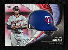 2022 Update Commemorative Batting Helmet Manufactured Relics Carlos Correa 14tz