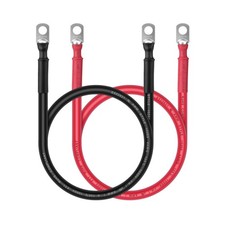 Battery Cable - 4 AWG 4 Gauge Wire Made with Tinned Copper PV Wire Battery Po