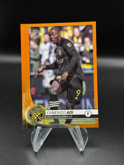2020 Topps MLS #74 Fanendo Adi ORANGE /25 Columbus Crew