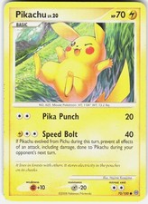 Pokemon Pikachu 70/100 Common Stormfront Pokemon Lightly Played on eBay