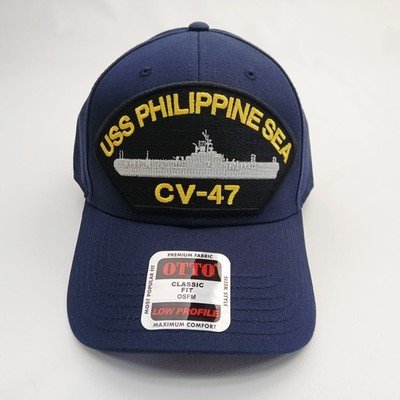 USS Philippine Sea CV-47 Navy Blue Strap Back Hat