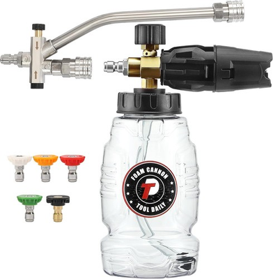 #ad Pressure Washer Foam Cannon with 5 Nozzle Tips Quick Connect $55.83