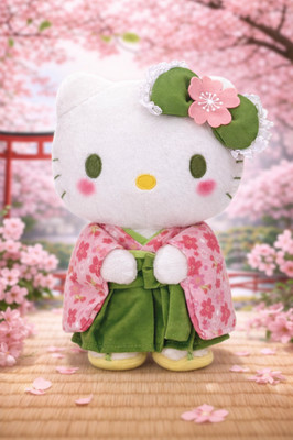 Sanrio Hello Kitty Stuffed Toy S Sakura Matcha Kimono Plush Mascot Doll Japan