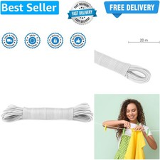 Washing Line Rope 20m - Clothes Lines for Outside Heavy Duty ? Plastic Washin...