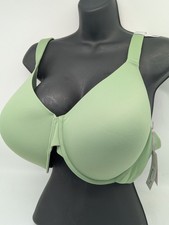 44DDD NWT Ambrielle Everyday Full Coverage Underwire Bra Frost Green