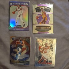 Panini 2021-22 Select NBA Basketball 4 Card Lot Paul George Magic Johnson Towns…