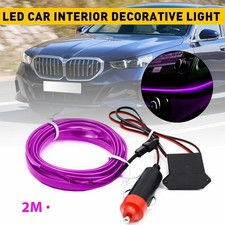 AUXITO Purple LED Auto Interior Atmosphere Wire Strip Light Accessories EXXI