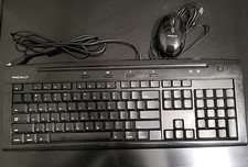 Mac Ally Wired Keyboard and Mouse Combo, Full Sized Ergonomic USB TESTED