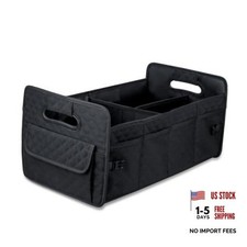 Car Trunk Organizer for SUV, Collapsible Car Storage Organizer Black