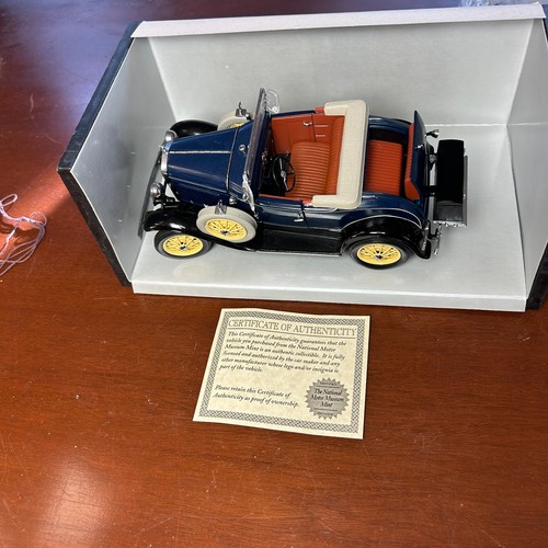 1931 Ford Model A Coupe, Riviera Blue 1:18 Diecast Model Car by Sun Star