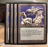 MtG card, 4x Dragon Engine, Antiquities, artifact creature 1994 LP