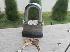 GIANT MASTER PADLOCK #15 with 2 Original Keys. Great Condition!