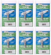 Uncle Bill's Sliver Gripper Tick Removal Tweezers with Keychain Clip 6-Pack 