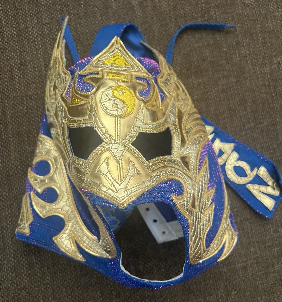 Dragon Lee 4x Signed Ring Worn Used Mask & Outfit BAS Authenticed