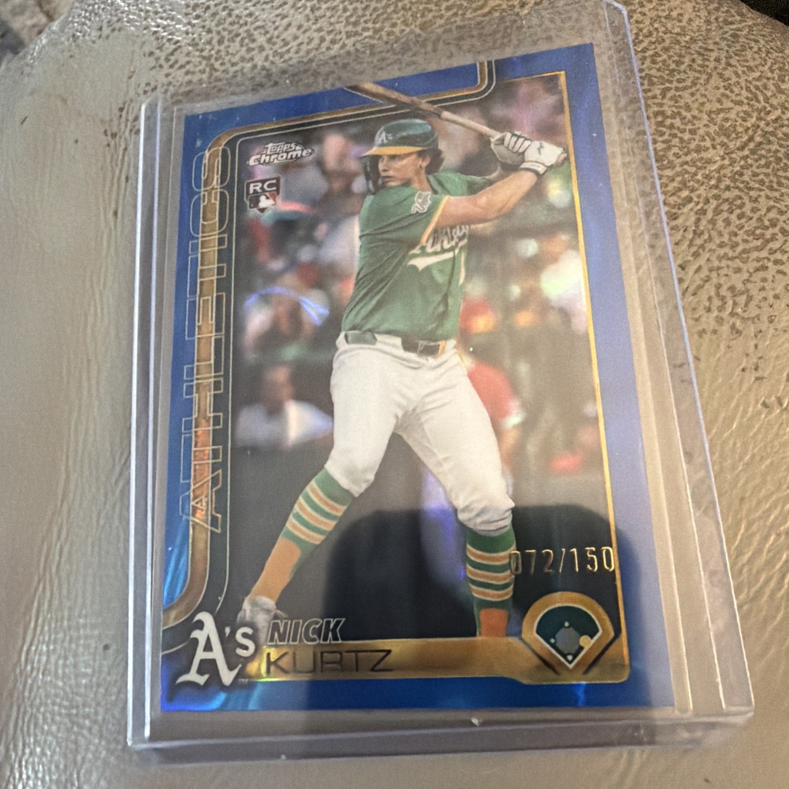 2025 Topps Chrome Update Series - Nick Kurtz #USC178 Blue Refractor /150 (RC)