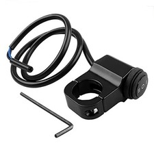 3-Speed Adjustment Motorcycle Headlight Switch 12v 7/8" 22-23mm Black
