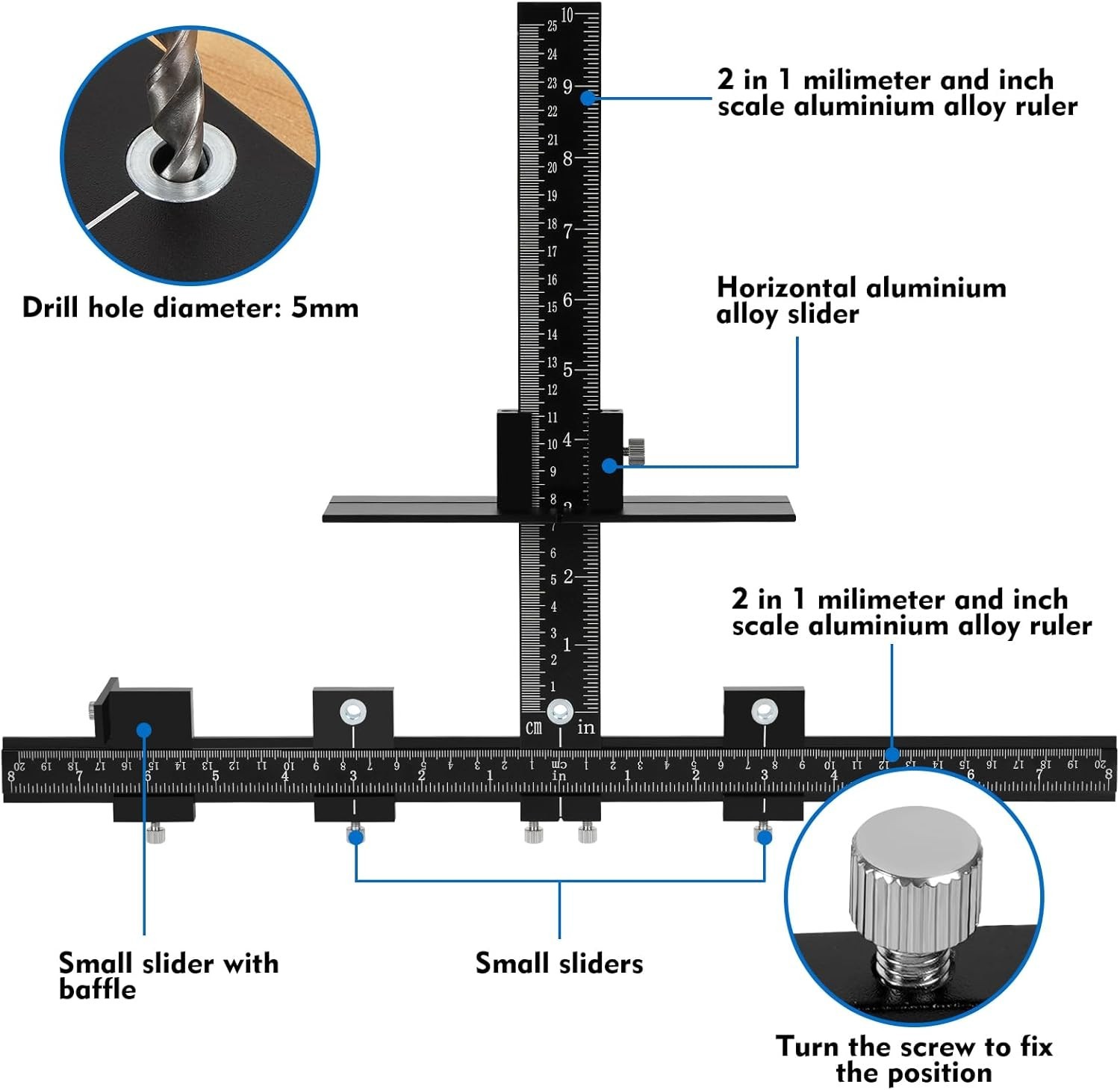 Cabinet Template Tool for Door Hardware Installation