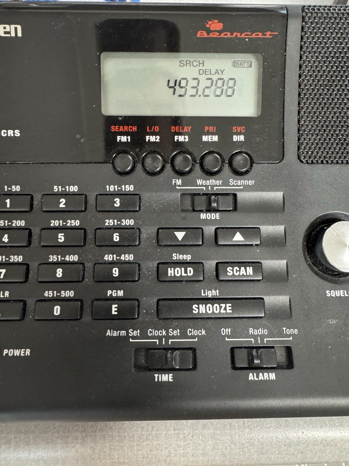 Uniden Bearcat BC365CRS Scanner 500 Channels Weather Alert AM/FM Service Search