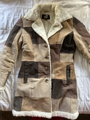 Faux Fur Suede Vintage Coats, Jackets & Vests for Women for sale