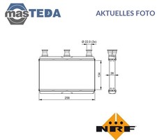 54311 WÄRMETAUSCHER INNENRAUMHEIZUNG NRF FÜR BMW 5,6,E60,E61,E63,E64