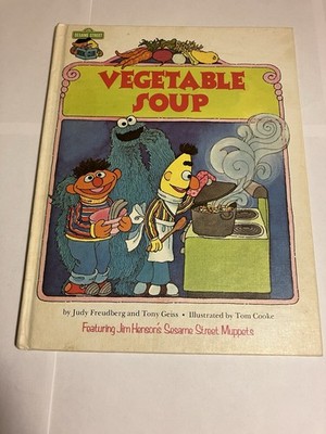 Vintage Sesame Street Book Club Jim Henson's Muppets Vegetable Soup 1980 HC