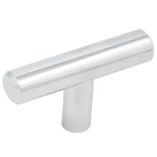 Bar Cabinet Pull, 50mm Overall Length, Polished Chrome by Stone Harbor Hardware