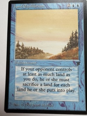 Land Equilibrium Legends Rare Enchantment Old School Magic the Gathering