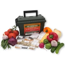 Survival Garden Heirloom Seeds Non Gmo - 105 Varieties Of Herb, Fruit 