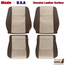 1993-1997 Fits Toyota Land Cruiser Genuine Leather Front Seat Covers Browntan 1993-1997 Fits Toyota Land Cruiser Genuine Leather Front Seat Covers Browntan