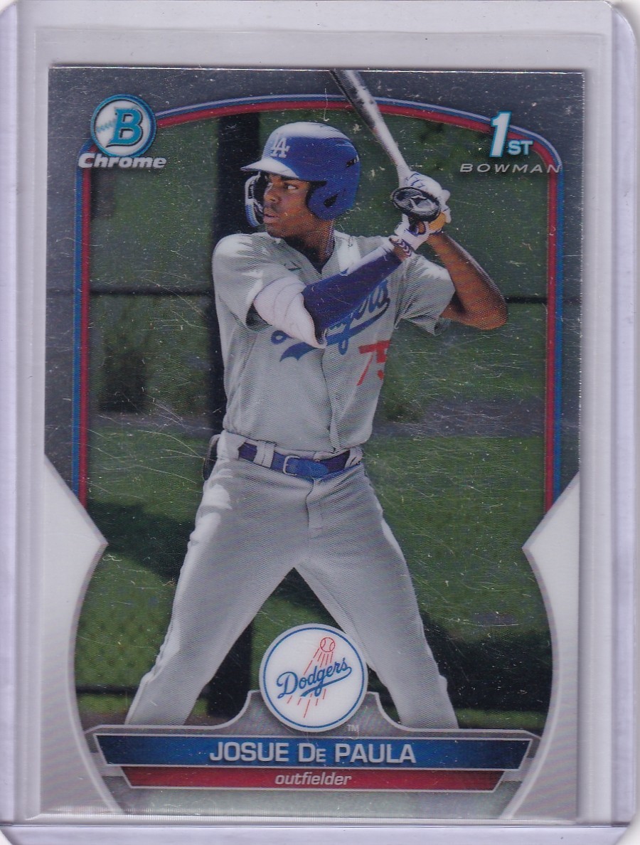 2023 Bowman Chrome JOSUE DE PAULA 1st Bowman BCP-111 Los Angeles Dodgers