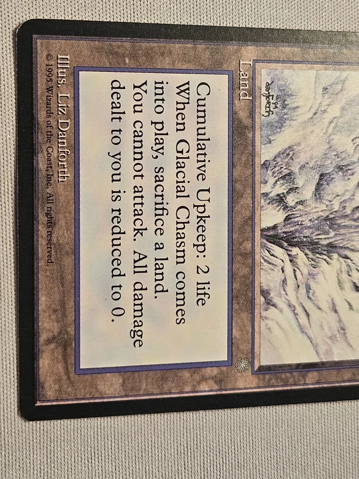 MTG Glacial Chasm x1- -Ice Age MP - Image 3 of 4
