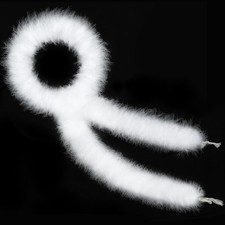 White Marabou Feather Boa - 22g 2 Yards Boas for Party Bulk, Wedding, Hallowe...