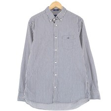 GANT Men Shirt Tech Prep Striped Cotton Kp5 Size L 41 42 16.5