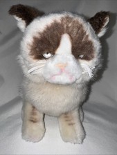 Gund Grumpy Cat 9" Plush Stuffed Animal Toy Silvery Eyes Cream Fur Siamese