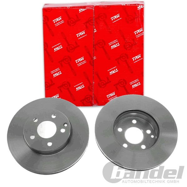 2X TRW Bremsscheiben 295,5Mm BelÜFtet Vorne Passend FÜR MERCEDES-BENZ E-KLASSE-image